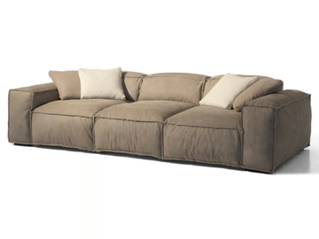 PLACIDO DAY-BED - 3 seater sectional leather sofa by Mantellassi 1926 - view 2